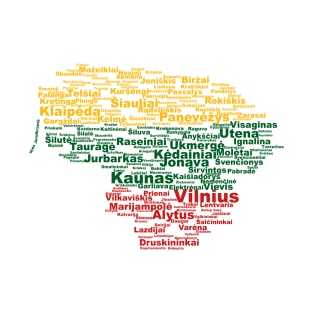 Lithuania on light background T-Shirt