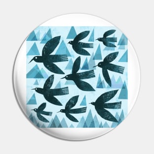 Birds and mountains Pin