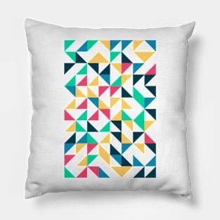 Creative Geometric Colourful Triangle Pattern #7 Pillow