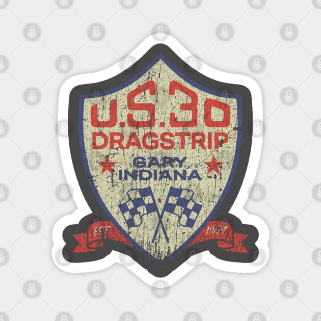 U.S. 30 Dragstrip 1954 Magnet by JCD666