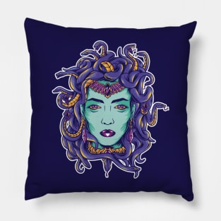 Creepy Medusa Head Pillow