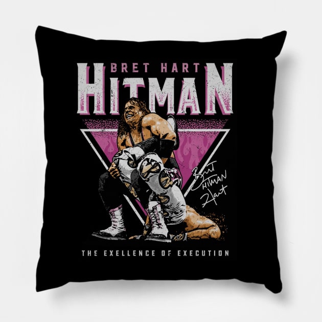 Bret Hart Sharpshooter Triangle Pillow by MunMun_Design