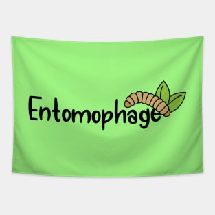 I Eat Insects Entomophage Mealworm Tapestry