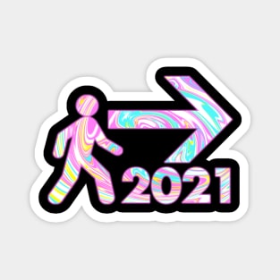 2021 THIS WAY! Magnet