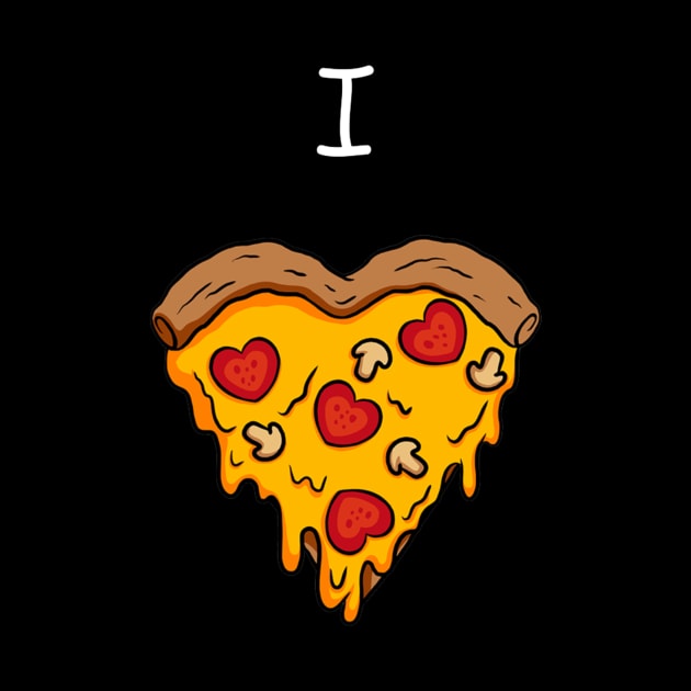 I Heart Pizza / I Love Pizza by Hush-Hush Gear™