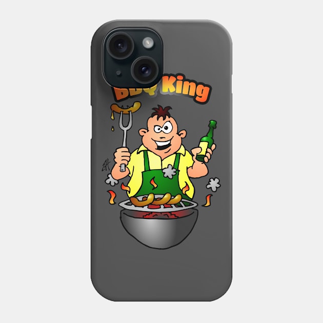 BBQ King Phone Case by Cardvibes