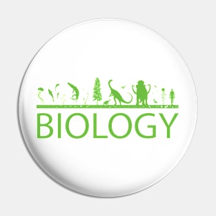Biology (Green Print) Pin