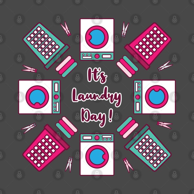 It's Laundry Day Mandala | Green Pink | Gray by Wintre2