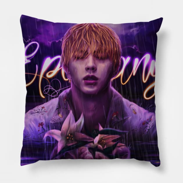 BTS Jin EPIPHANY Pillow by EllenDrawings