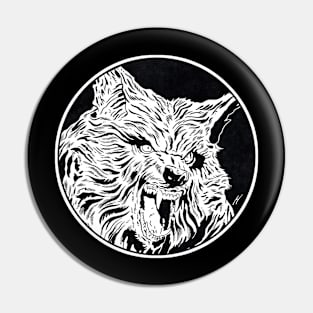 THE HOWLING (Circle Black and White) Pin