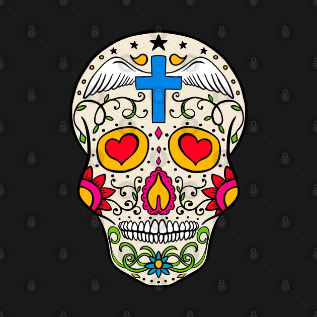 Dia de los Muertos - Sugar Skull by Hispaniola-Fineart