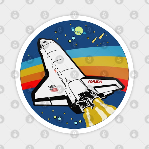 nasa spaceship Magnet by TrendsCollection