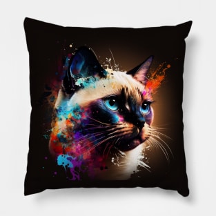 Siamese Cat Design Pillow