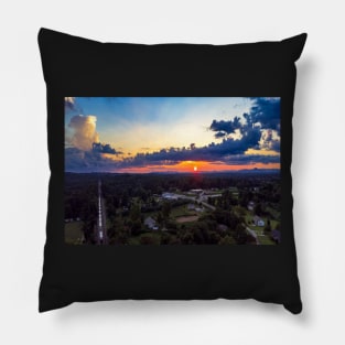 Sunset Train Pillow