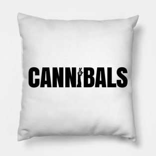 CANNIBALS - Black Logo Pillow