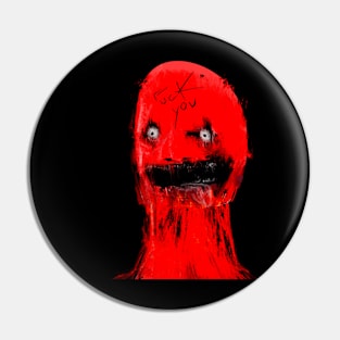 Red face Pin