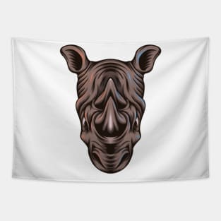 Rhino Head Tapestry