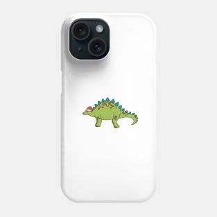 Stegosaurus Santa Phone Case