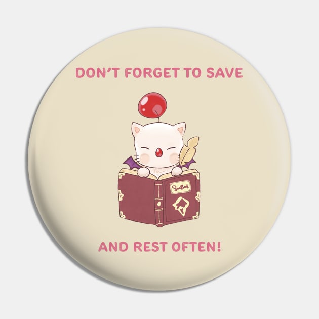 Self Care Save Moogle Pin by Chic Pixel Picks 