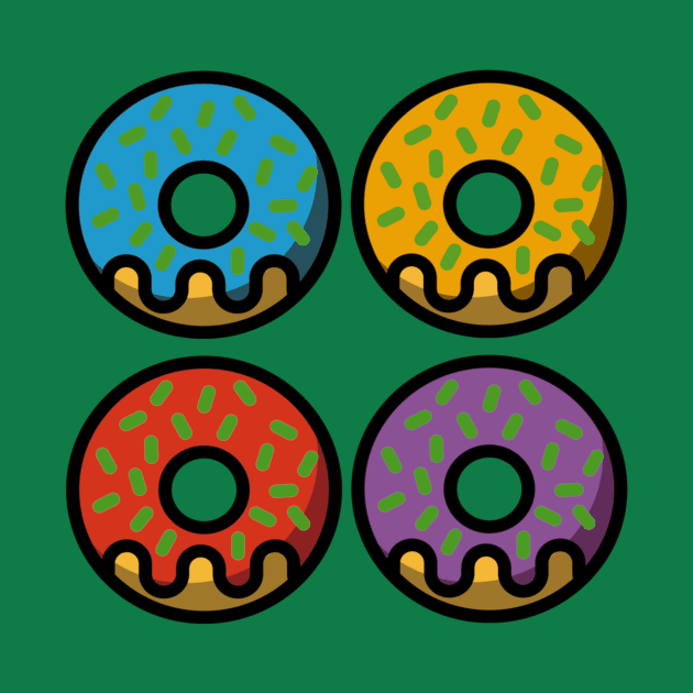 Turtle Donut Power by LefTEE Designs