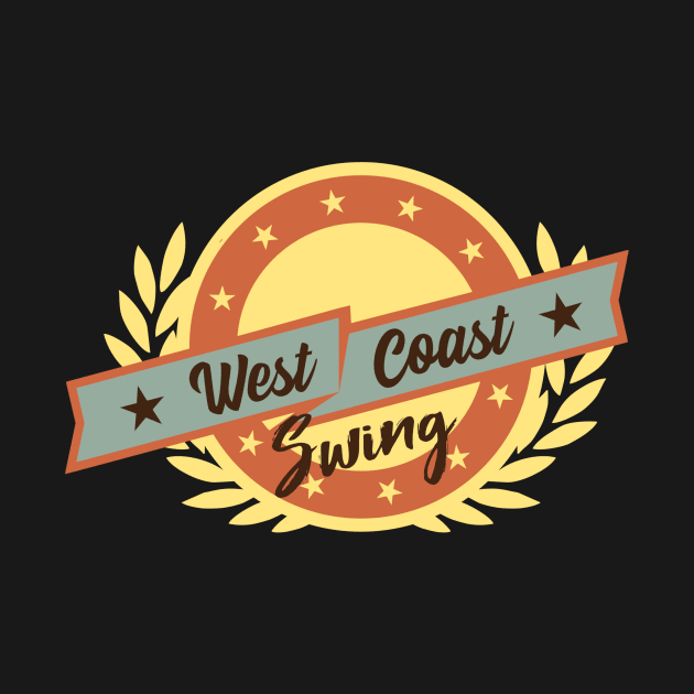 West Coast Swing WCS Vintage Design by echopark12