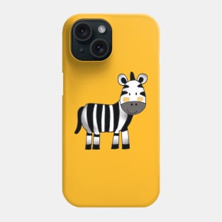 cute zebra cartoon Phone Case