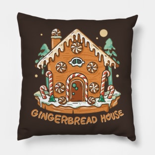 Gingerbread House Day, December holiday, Pillow