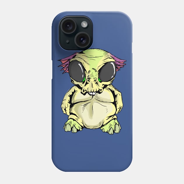 Alien Phone Case by GrafDeGoose