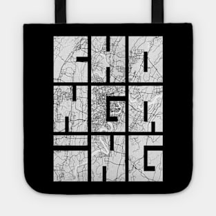 Chongqing, China City Map Typography - Light Tote