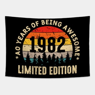 40 Years Of Being Awesome Limited Edition Old Classic Funny Tapestry