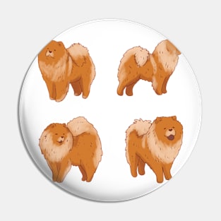 Chow chow art pack Pin