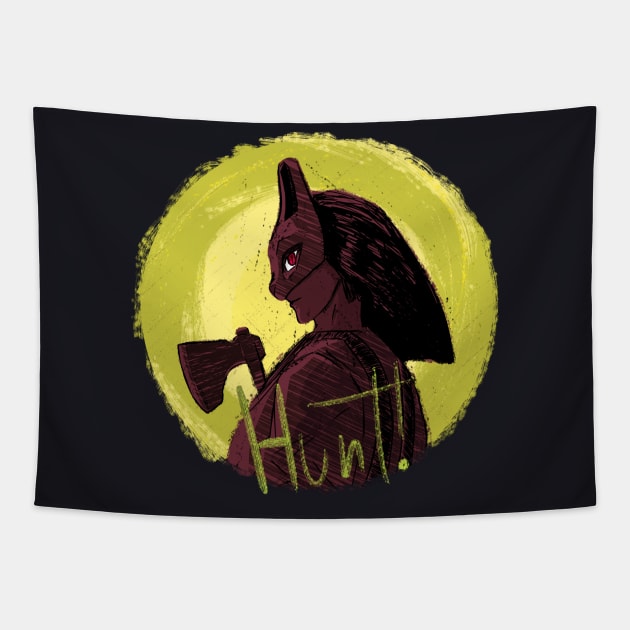 The Huntress (Anna) - Dead By Daylight Character Fan Art - Dark Style Tapestry by NotHamlet