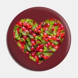 Gummy Cherry Heart Pin