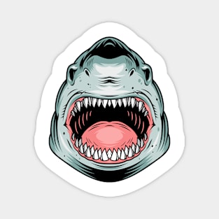 Shark Head Mouth Teeth Scary Magnet