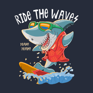 Shark surf funny T-Shirt