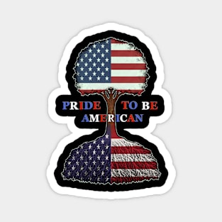 Pride to be American I love Merica Magnet