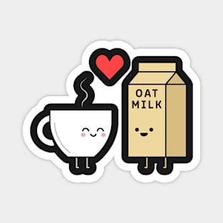 Oat Milk + Coffee = Love Magnet