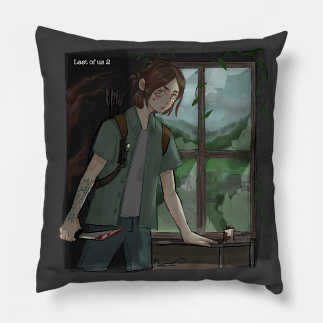 The Last of Us 2 Pillow by shootingstarsaver@gmail.com