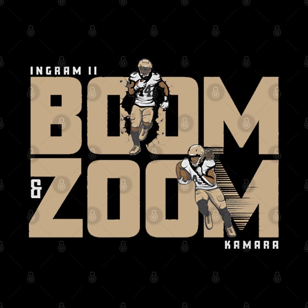 Alvin Kamara & Mark Ingram II Boom And Zoom by Chunta_Design