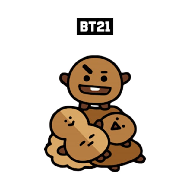 bt21 bts exclusive design 25 by Typography Dose