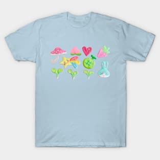 Sad Frog Kidcore with Black Background Essential T-Shirt for Sale