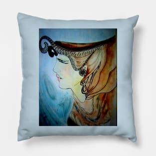 Amphitrite figurehead Jacqueline Mcculloch Pillow