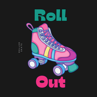 roller skates retro T-Shirt