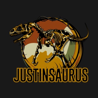 Justinsaurus Justin Dinosaur T-Rex T-Shirt