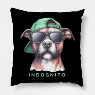 Pit Bull Terrier Indognito Pillow