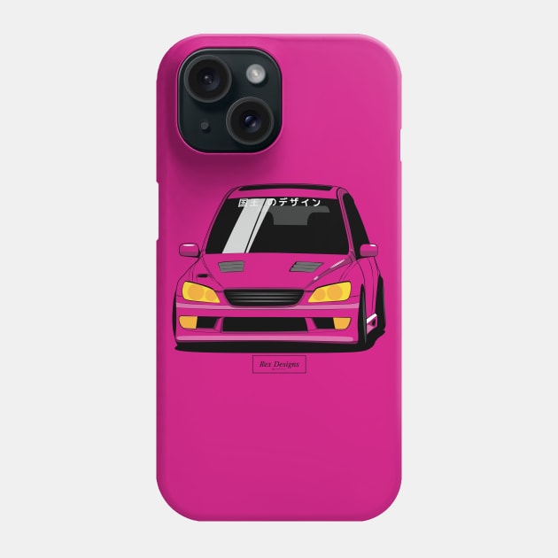 Lexus IS200 (Pink) Phone Case by RexDesignsAus