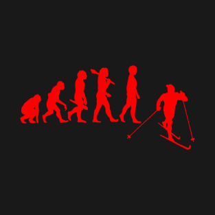 Cross Country Ski - Evolution Of A Nordic Skier T-Shirt