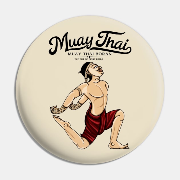 Muay Thai Boran Pin by KewaleeTee