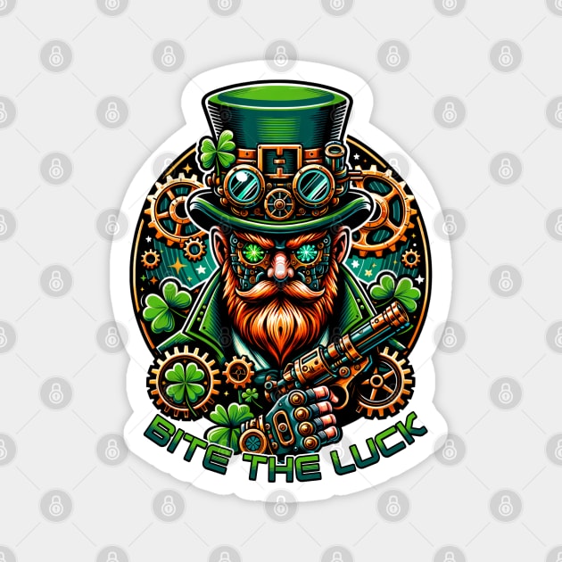 Steampunk St. Patrick's Day Leprechaun Magnet by HolidayBug