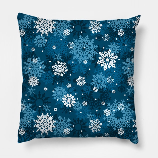 Funny Christmas Face Mask. Snowflakes Face Mask. Pillow by KsuAnn